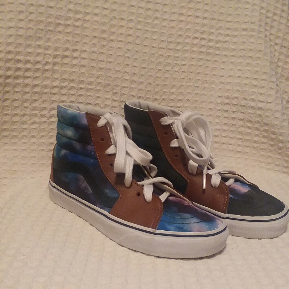 Women's Vans Galaxy Print Hi Top Sneakers